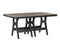 Berlin Gardens Harbor Bar Tables 44" x 72" Rectangular Bar Table with Hammered Top