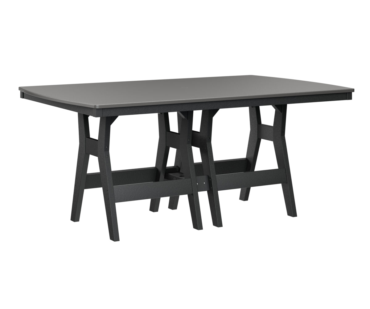 Berlin Gardens Harbor Bar Tables 44" x 72" Rectangular Bar Table with Hammered Top