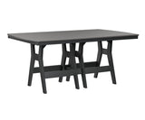 Berlin Gardens Harbor Bar Tables 44" x 72" Rectangular Bar Table with Hammered Top
