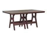 Berlin Gardens Harbor Bar Tables 44" x 72" Rectangular Bar Table with Hammered Top