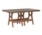 Berlin Gardens Harbor Bar Tables 44" x 72" Rectangular Bar Table with Hammered Top