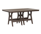 Berlin Gardens Harbor Bar Tables 44" x 72" Rectangular Bar Table with Hammered Top