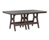 Berlin Gardens Harbor Bar Tables 44" x 72" Rectangular Bar Table with Hammered Top