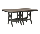 Berlin Gardens Harbor Bar Tables 44" x 72" Rectangular Bar Table with Hammered Top