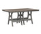 Berlin Gardens Harbor Bar Tables 44" x 72" Rectangular Bar Table with Hammered Top