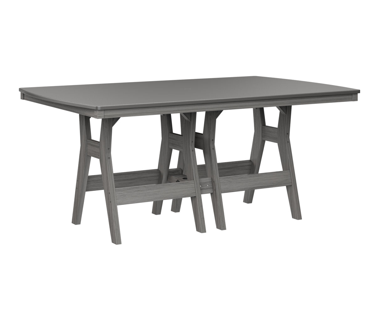 Berlin Gardens Harbor Bar Tables 44" x 72" Rectangular Bar Table with Hammered Top