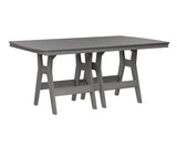Berlin Gardens Harbor Bar Tables 44" x 72" Rectangular Bar Table with Hammered Top