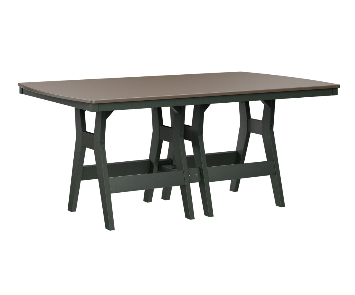 Berlin Gardens Harbor Bar Tables 44" x 72" Rectangular Bar Table with Hammered Top