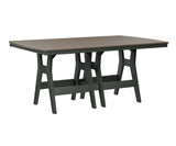 Berlin Gardens Harbor Bar Tables 44" x 72" Rectangular Bar Table with Hammered Top