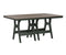 Berlin Gardens Harbor Bar Tables 44" x 72" Rectangular Bar Table with Hammered Top