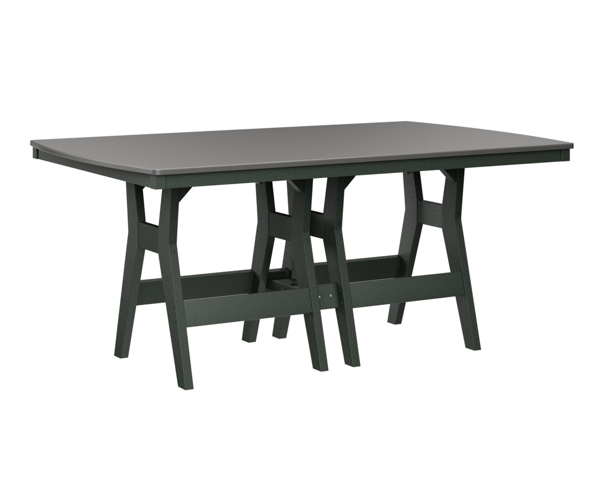 Berlin Gardens Harbor Bar Tables 44" x 72" Rectangular Bar Table with Hammered Top