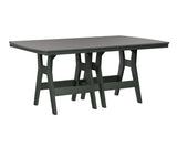 Berlin Gardens Harbor Bar Tables 44" x 72" Rectangular Bar Table with Hammered Top
