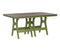 Berlin Gardens Harbor Bar Tables 44" x 72" Rectangular Bar Table with Hammered Top