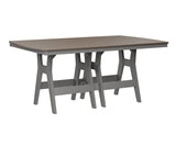 Berlin Gardens Harbor Bar Tables 44" x 72" Rectangular Bar Table with Hammered Top