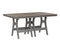 Berlin Gardens Harbor Bar Tables 44" x 72" Rectangular Bar Table with Hammered Top