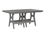 Berlin Gardens Harbor Bar Tables 44" x 72" Rectangular Bar Table with Hammered Top