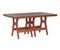 Berlin Gardens Harbor Bar Tables 44" x 72" Rectangular Bar Table with Hammered Top
