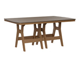 Berlin Gardens Harbor Bar Tables 44" x 72" Rectangular Bar Table with Hammered Top