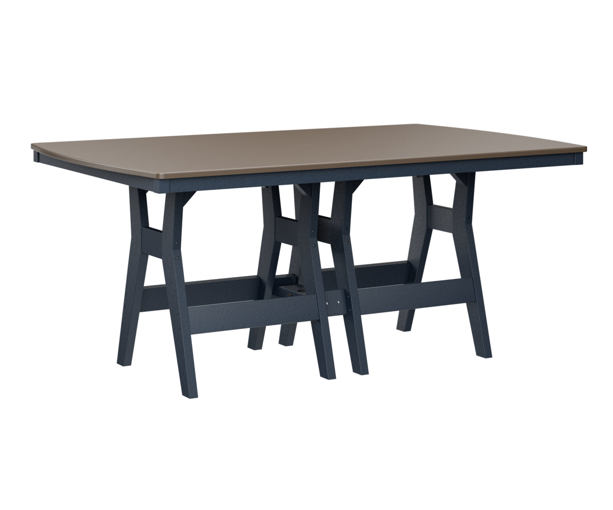 Berlin Gardens Harbor Bar Tables 44" x 72" Rectangular Bar Table with Hammered Top