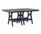 Berlin Gardens Harbor Bar Tables 44" x 72" Rectangular Bar Table with Hammered Top