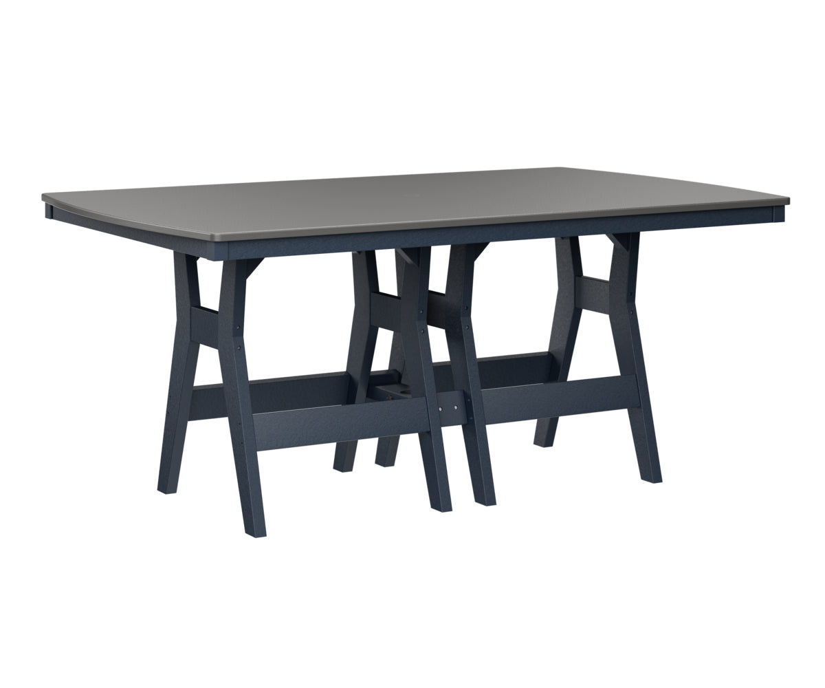 Berlin Gardens Harbor Bar Tables 44" x 72" Rectangular Bar Table with Hammered Top