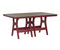 Berlin Gardens Harbor Bar Tables 44" x 72" Rectangular Bar Table with Hammered Top
