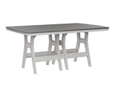 Berlin Gardens Harbor Bar Tables 44" x 72" Rectangular Bar Table with Hammered Top