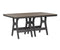 Berlin Gardens Harbor Bar Tables 44" x 72" Rectangular Bar Table with Hammered Top