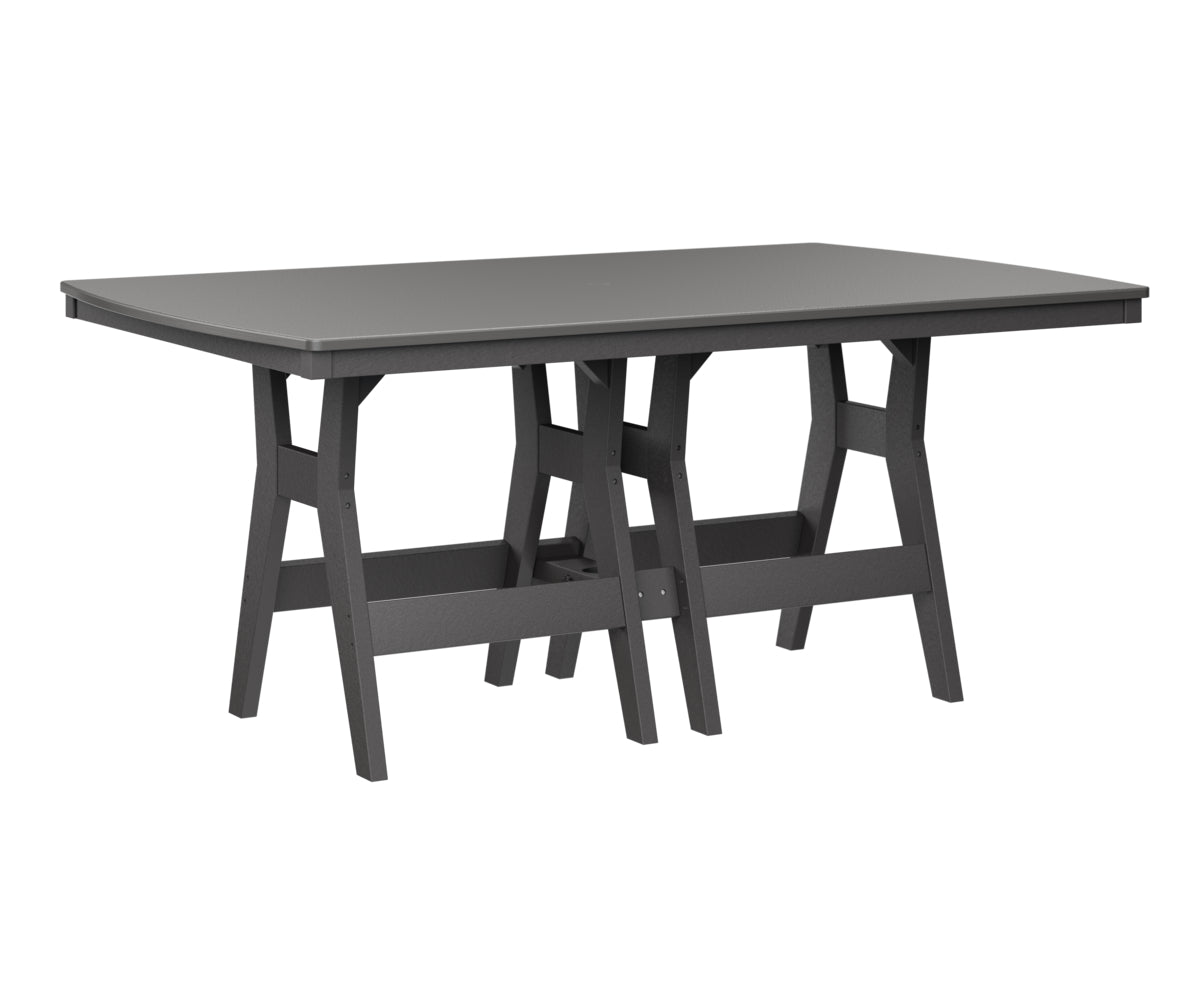 Berlin Gardens Harbor Bar Tables 44" x 72" Rectangular Bar Table with Hammered Top