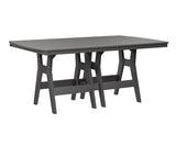 Berlin Gardens Harbor Bar Tables 44" x 72" Rectangular Bar Table with Hammered Top