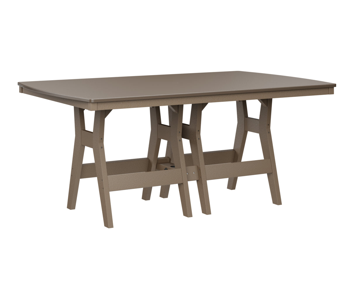 Berlin Gardens Harbor Bar Tables 44" x 72" Rectangular Bar Table with Hammered Top