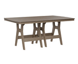Berlin Gardens Harbor Bar Tables 44" x 72" Rectangular Bar Table with Hammered Top