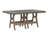 Berlin Gardens Harbor Bar Tables 44" x 72" Rectangular Bar Table with Hammered Top