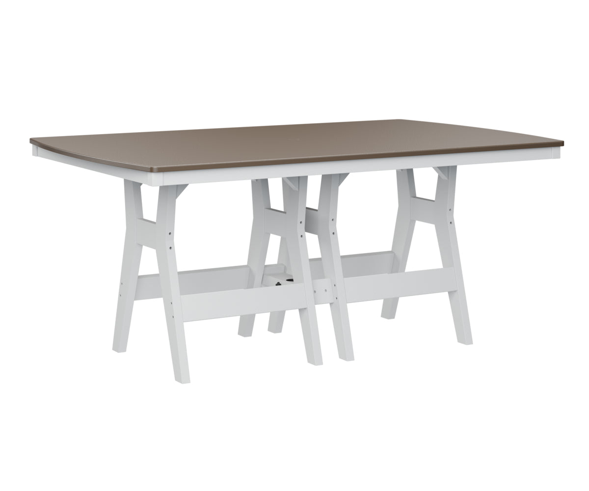 Berlin Gardens Harbor Bar Tables 44" x 72" Rectangular Bar Table with Hammered Top