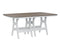 Berlin Gardens Harbor Bar Tables 44" x 72" Rectangular Bar Table with Hammered Top