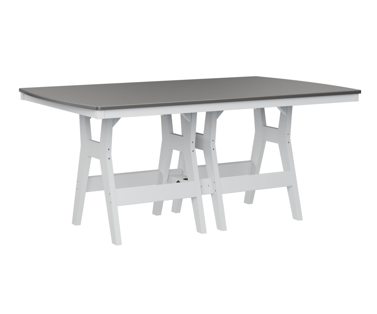 Berlin Gardens Harbor Bar Tables 44" x 72" Rectangular Bar Table with Hammered Top