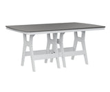 Berlin Gardens Harbor Bar Tables 44" x 72" Rectangular Bar Table with Hammered Top