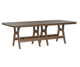 Berlin Gardens Harbor Bar Tables 44" x 96" Rectangular Bar Table with Hammered Top