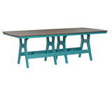 Berlin Gardens Harbor Bar Tables 44" x 96" Rectangular Bar Table with Hammered Top