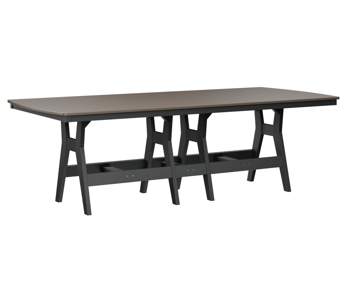 Berlin Gardens Harbor Bar Tables 44" x 96" Rectangular Bar Table with Hammered Top