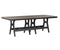 Berlin Gardens Harbor Bar Tables 44" x 96" Rectangular Bar Table with Hammered Top