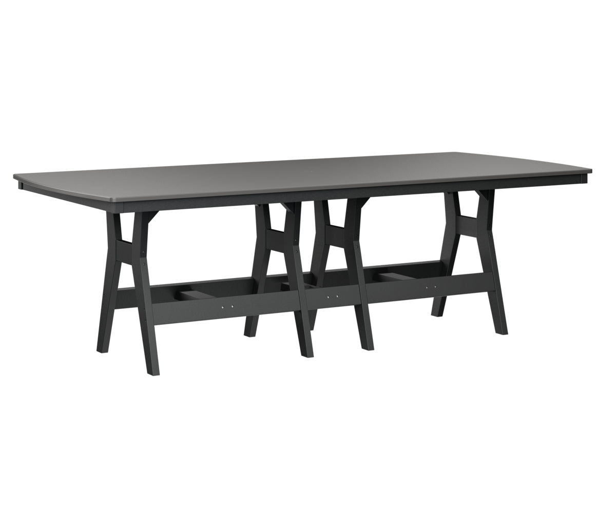 Berlin Gardens Harbor Bar Tables 44" x 96" Rectangular Bar Table with Hammered Top