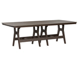 Berlin Gardens Harbor Bar Tables 44" x 96" Rectangular Bar Table with Hammered Top