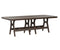 Berlin Gardens Harbor Bar Tables 44" x 96" Rectangular Bar Table with Hammered Top