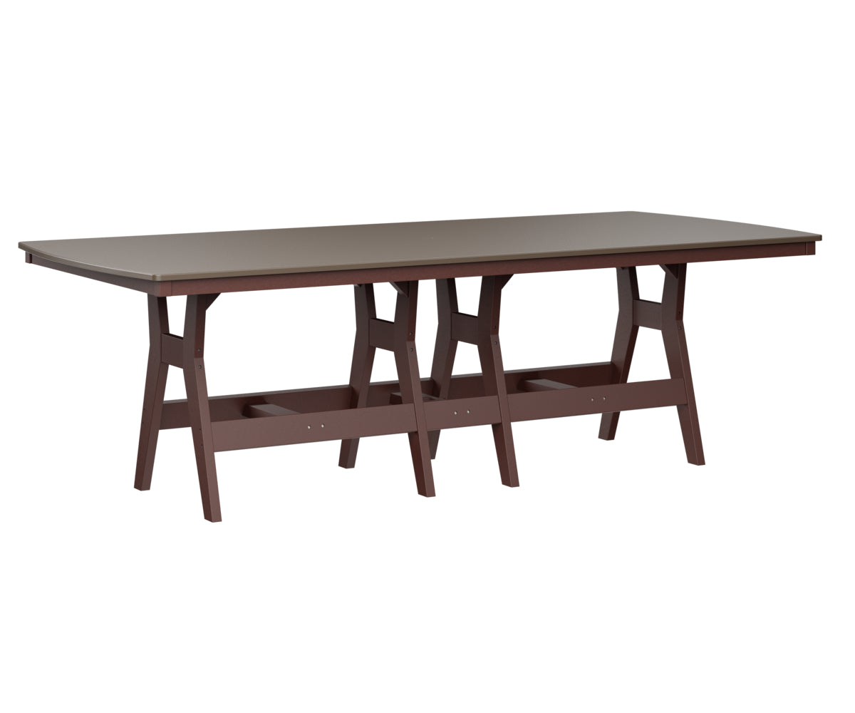 Berlin Gardens Harbor Bar Tables 44" x 96" Rectangular Bar Table with Hammered Top