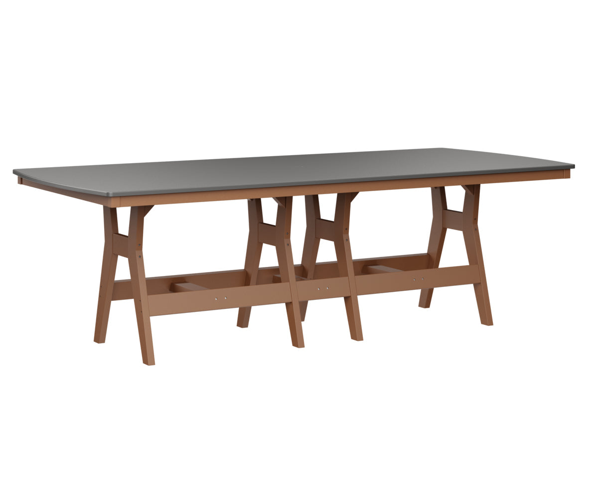Berlin Gardens Harbor Bar Tables 44" x 96" Rectangular Bar Table with Hammered Top