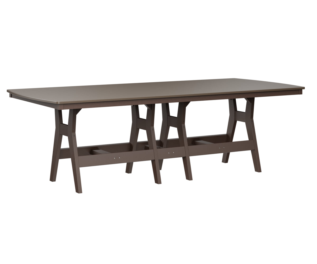 Berlin Gardens Harbor Bar Tables 44" x 96" Rectangular Bar Table with Hammered Top