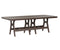 Berlin Gardens Harbor Bar Tables 44" x 96" Rectangular Bar Table with Hammered Top