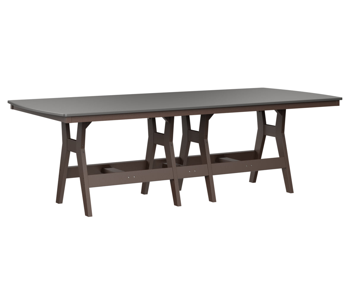 Berlin Gardens Harbor Bar Tables 44" x 96" Rectangular Bar Table with Hammered Top