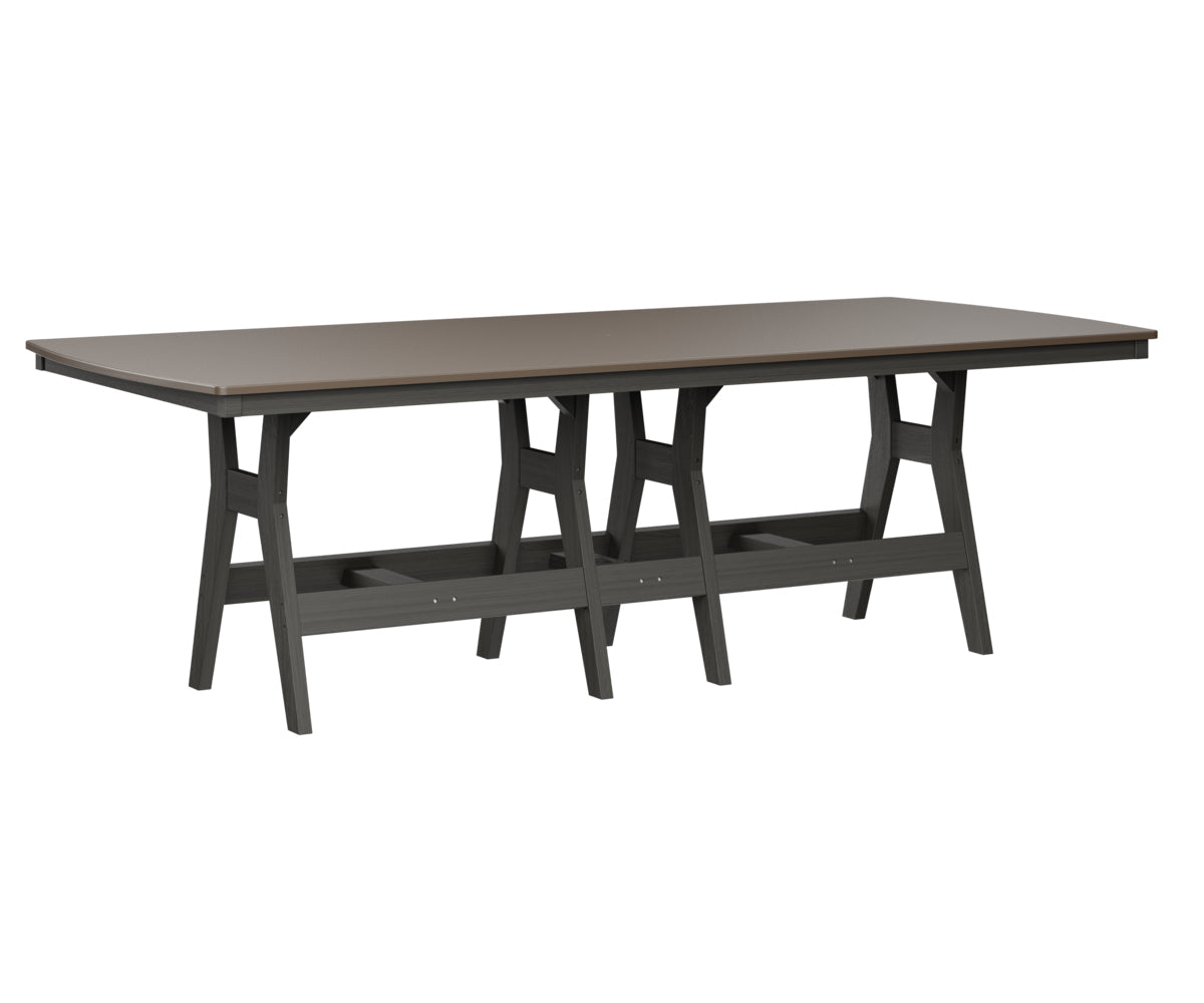 Berlin Gardens Harbor Bar Tables 44" x 96" Rectangular Bar Table with Hammered Top